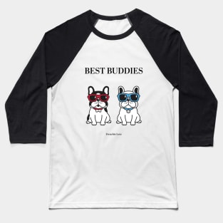 Best Buddies - Frenchie Love Baseball T-Shirt